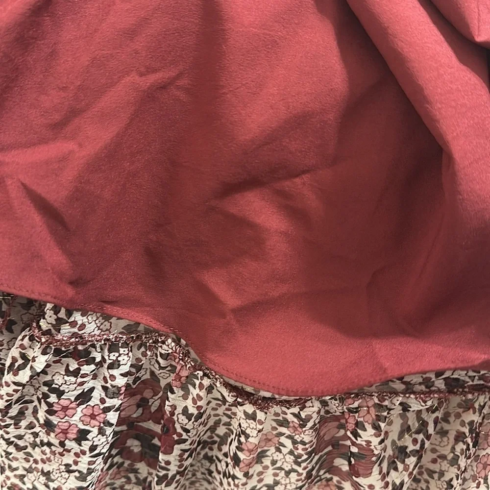 Shoshanna Womens Elnora Short Sleeve Midi Dress Boysenberry Floral Sz 12 Elegant - Picture 16 of 16